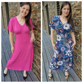 Ahoj švadlenky, představuji vám zbrusu nový střih, který si doufám zamilujete – dámské šaty Grace ve velikostech XXS–XXXL...